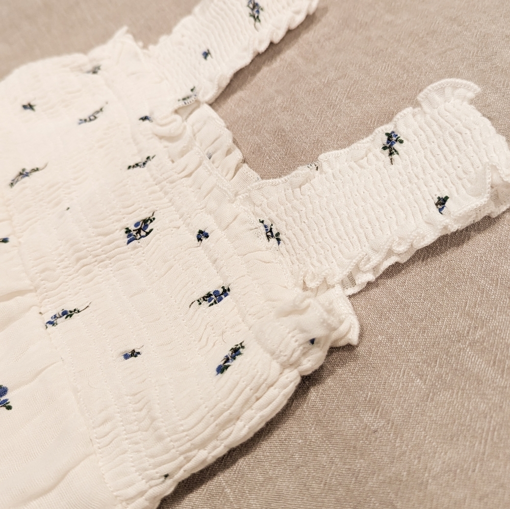 Oat Children Blueberry Garden Romper 6-12m